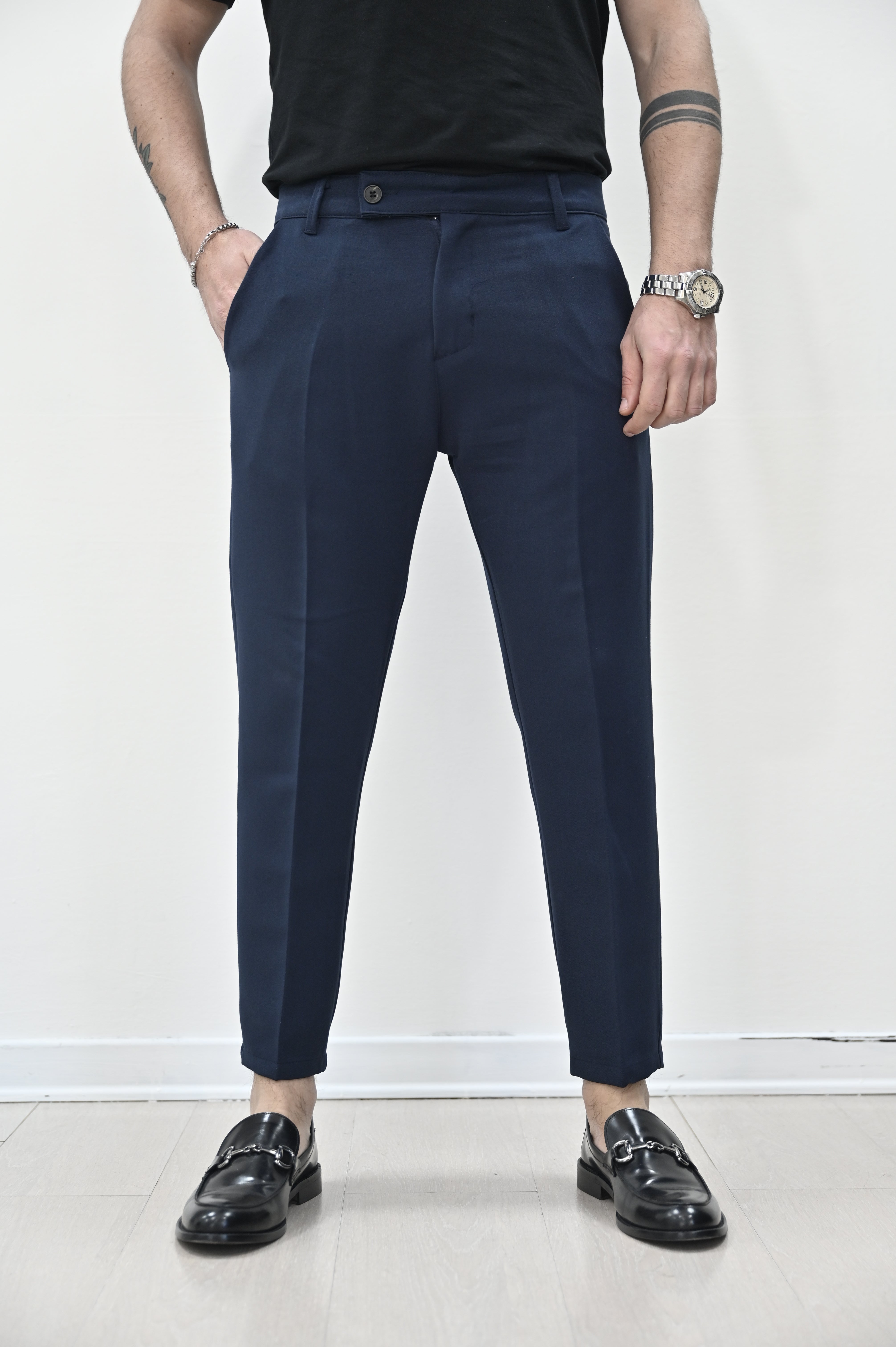 Pantalone roma blu