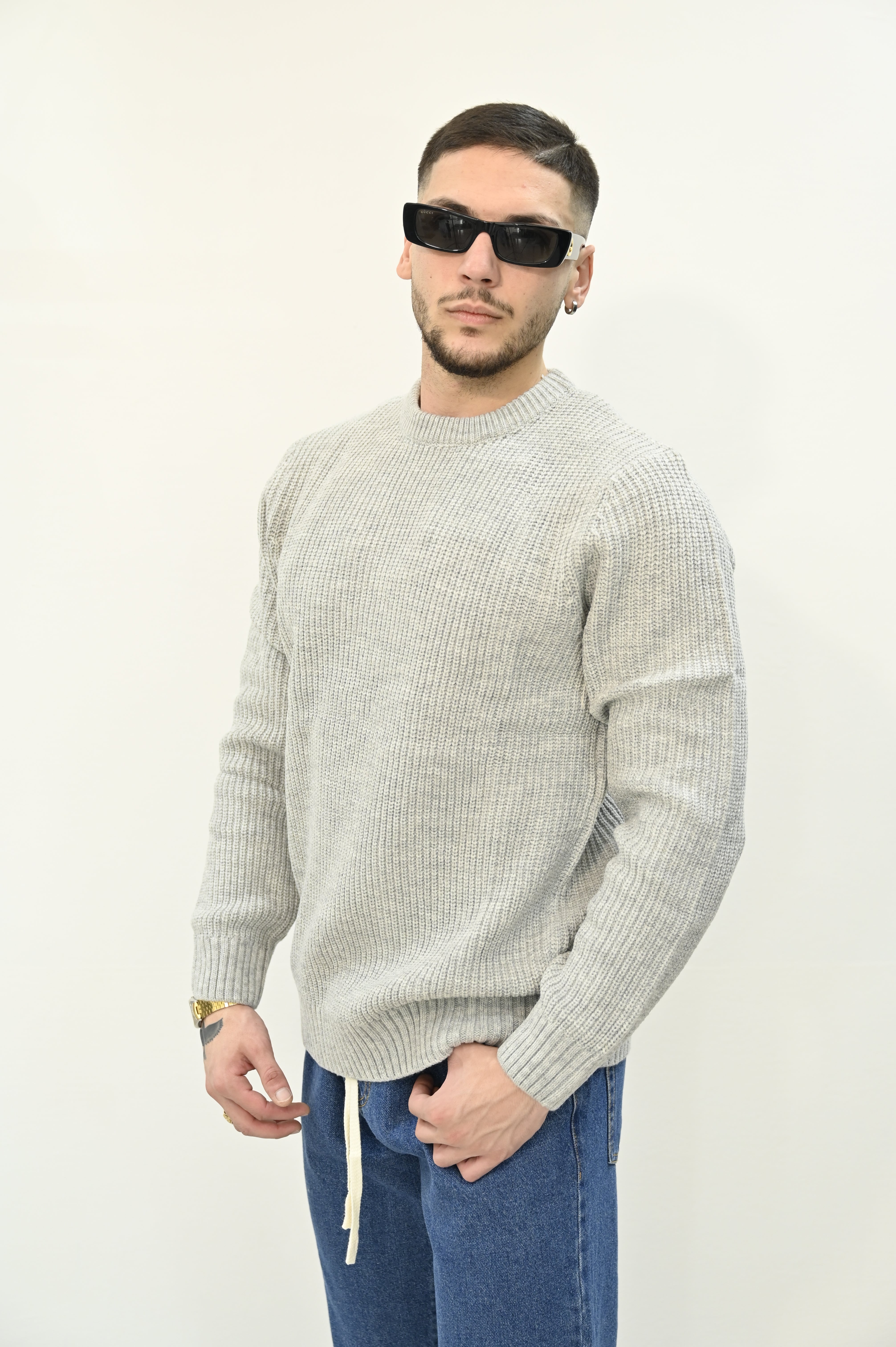 Maglione grigio costa inglese