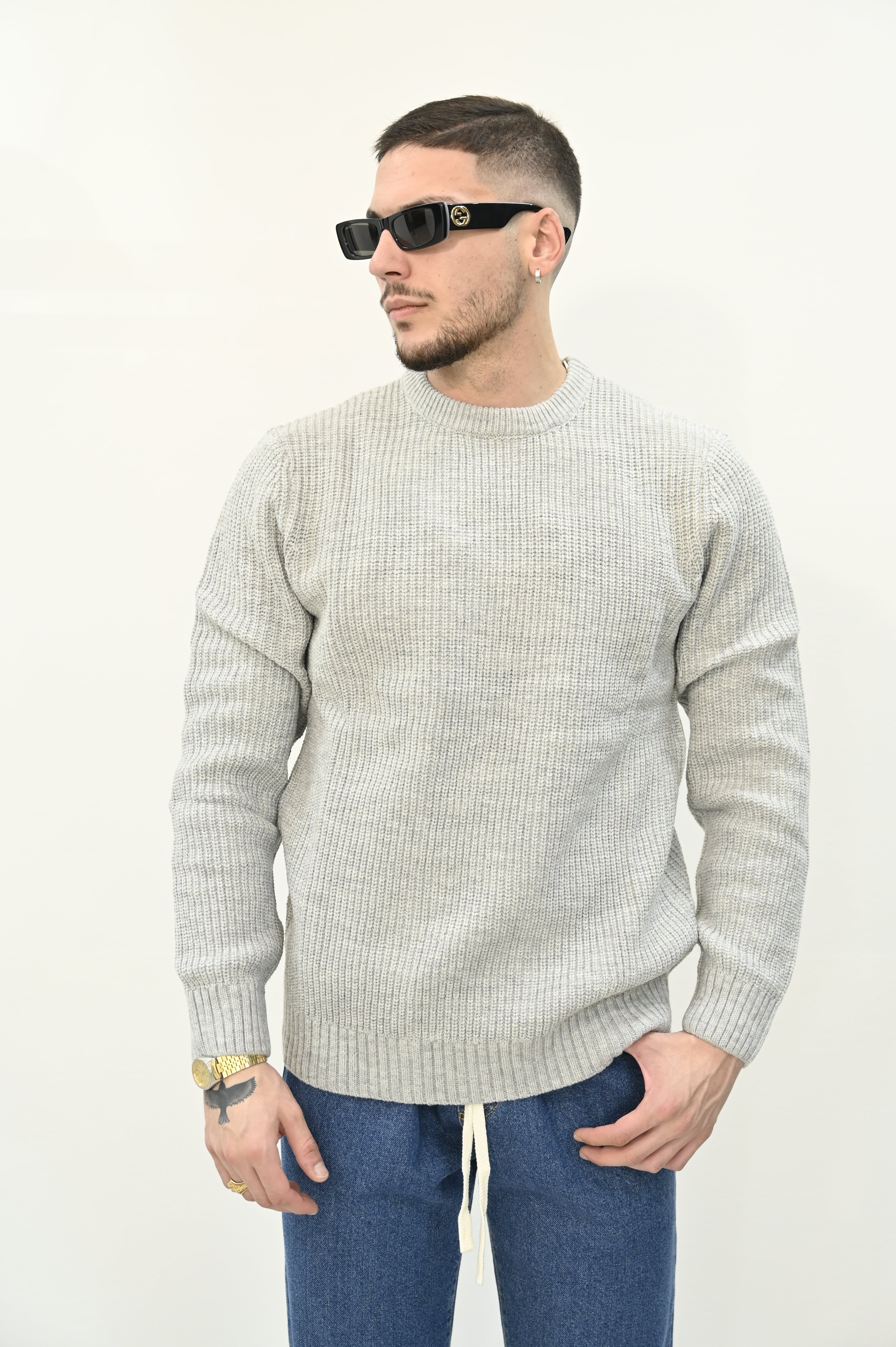 Maglione grigio costa inglese