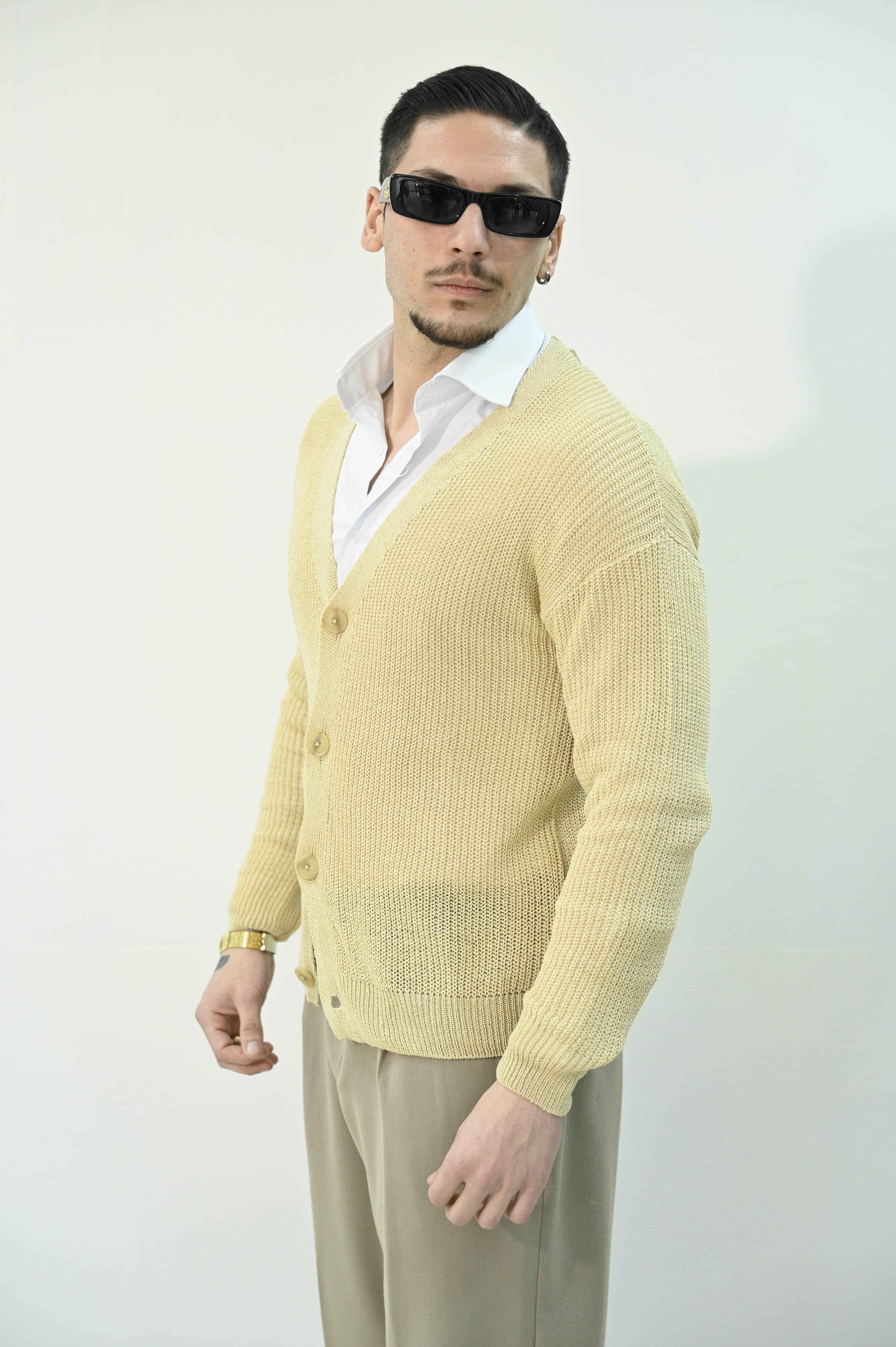 Cardigan basic camel