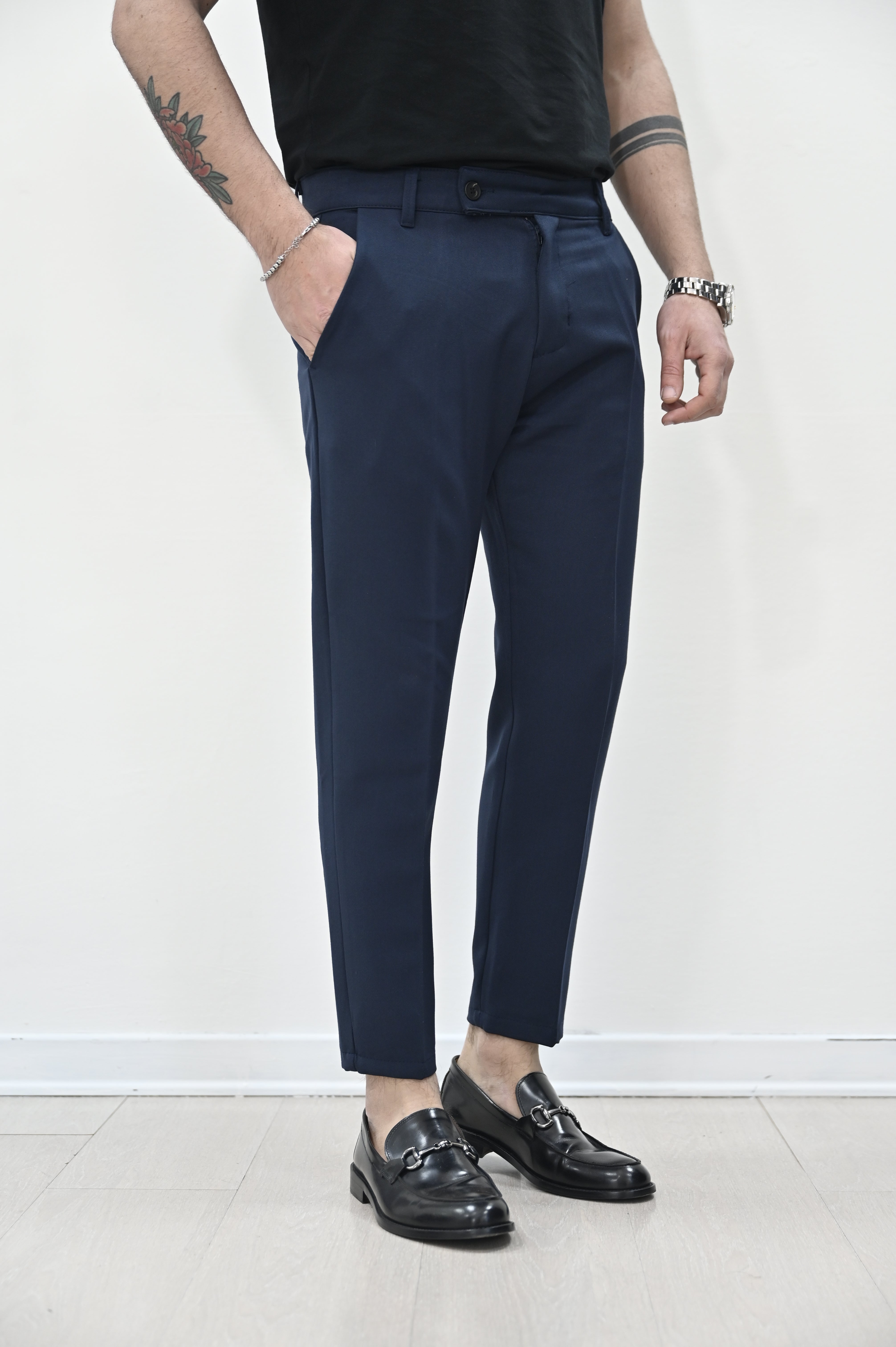 Pantalone roma blu