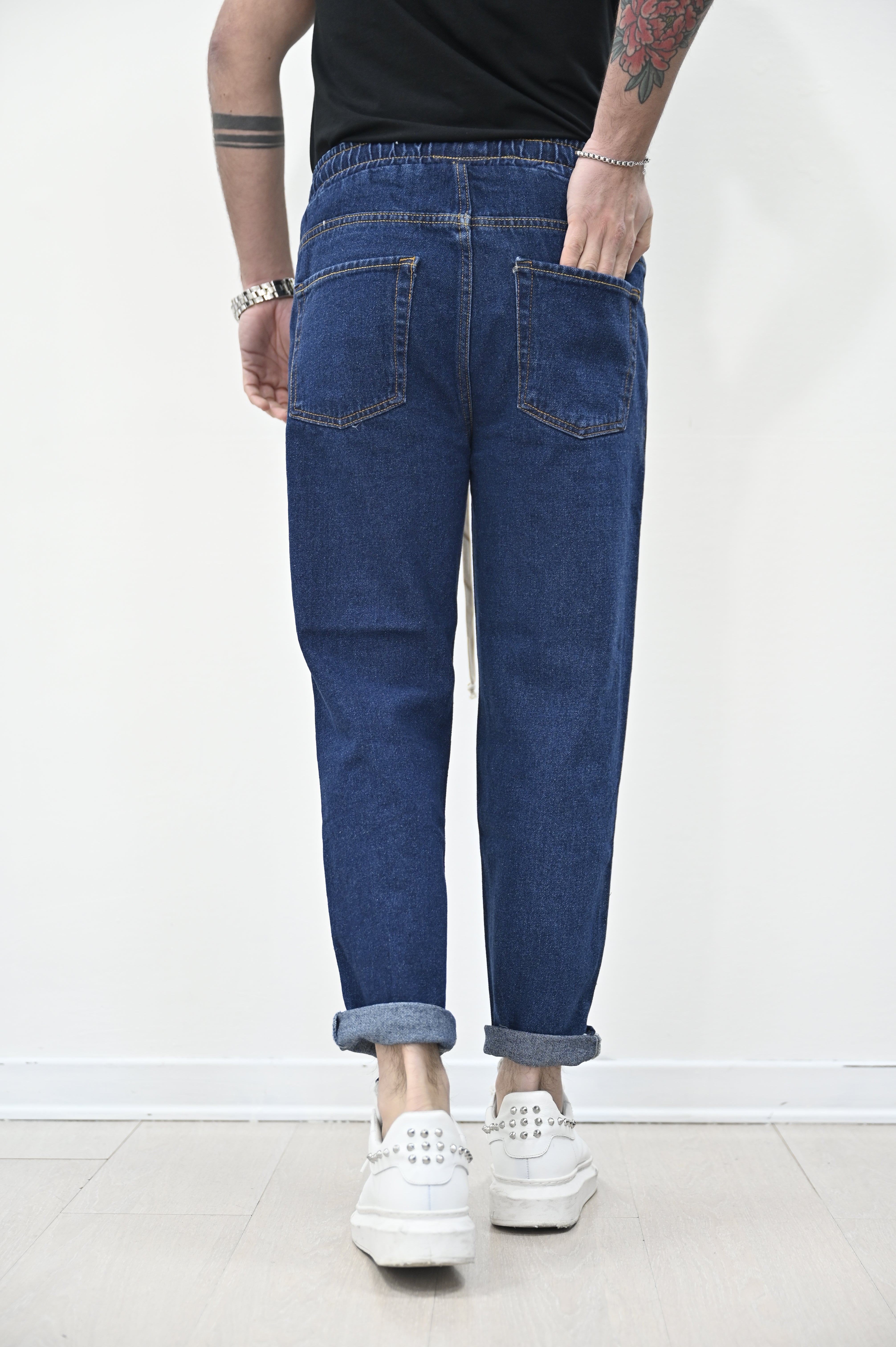 Jeans jogger scuro