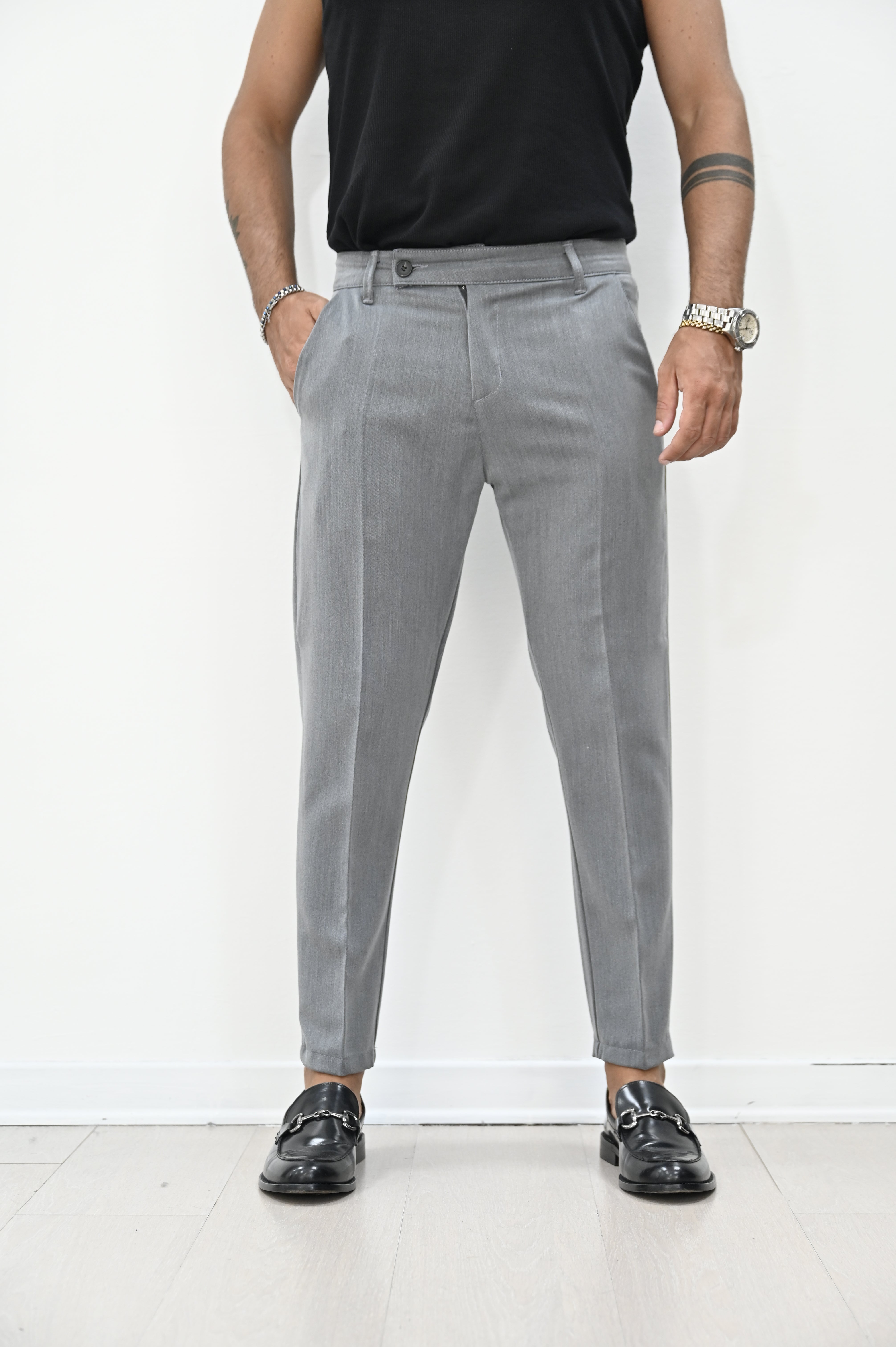 Pantalone roma grigio