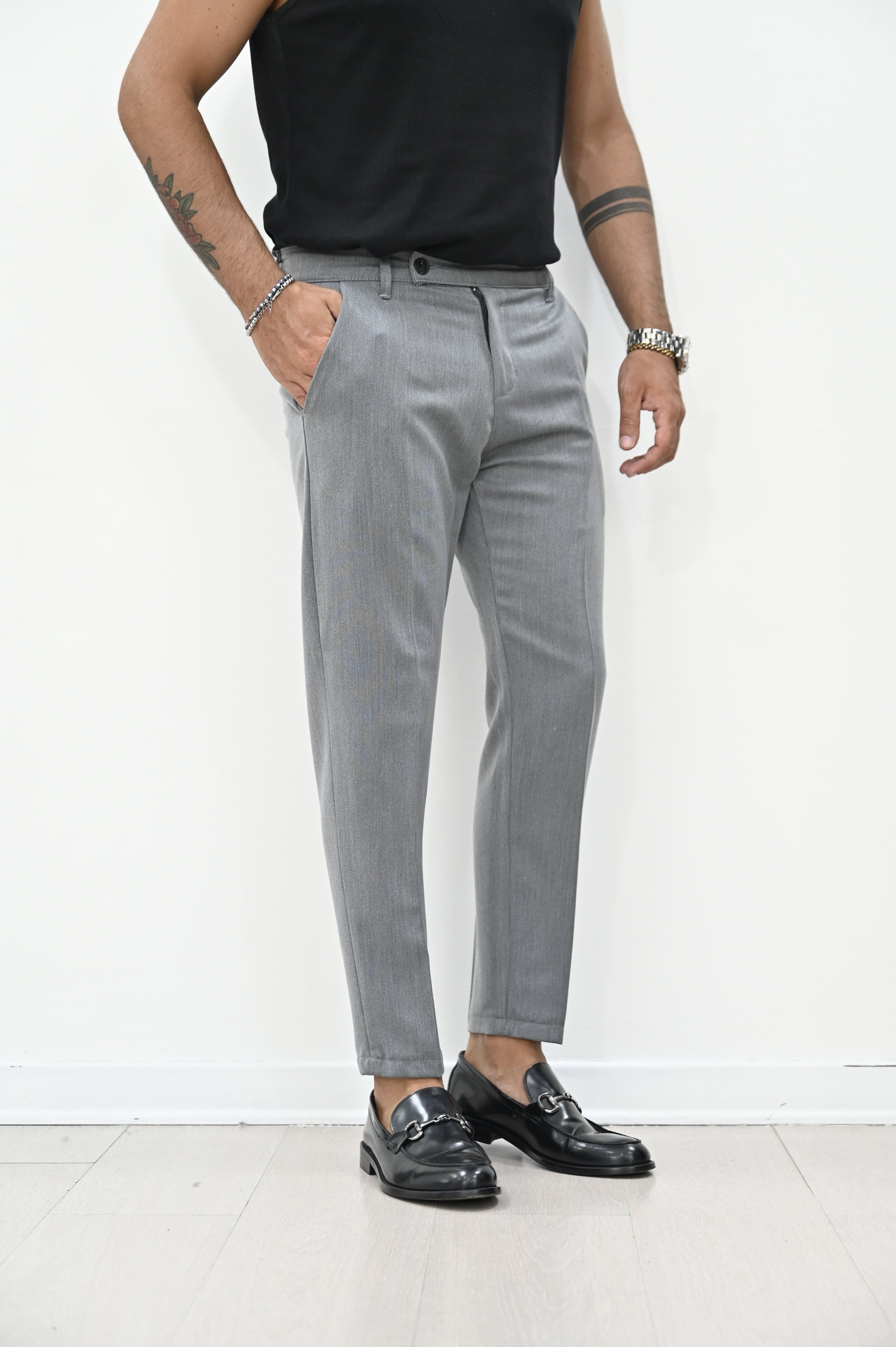 Pantalone roma grigio