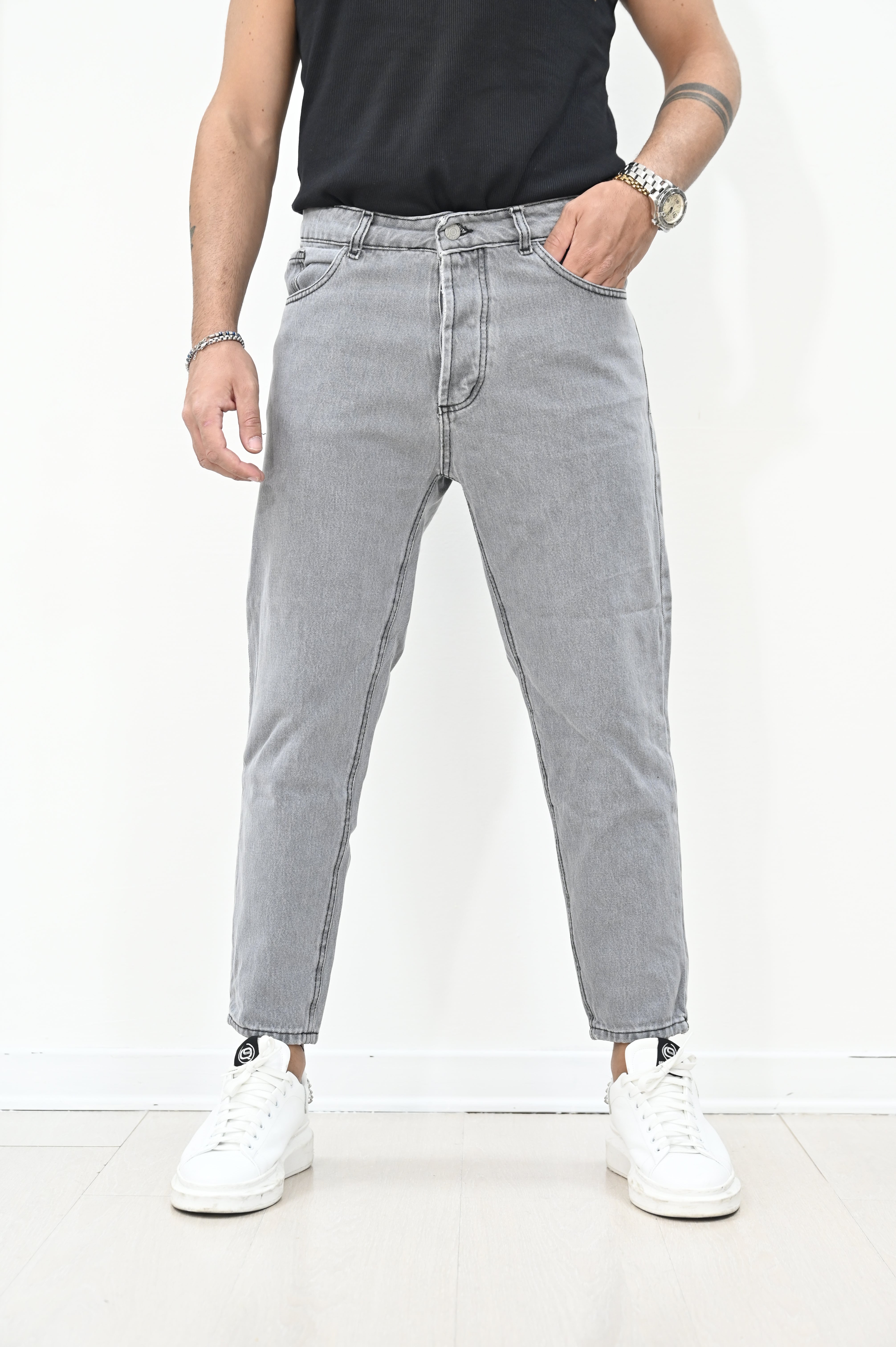 Jeans grigio basic