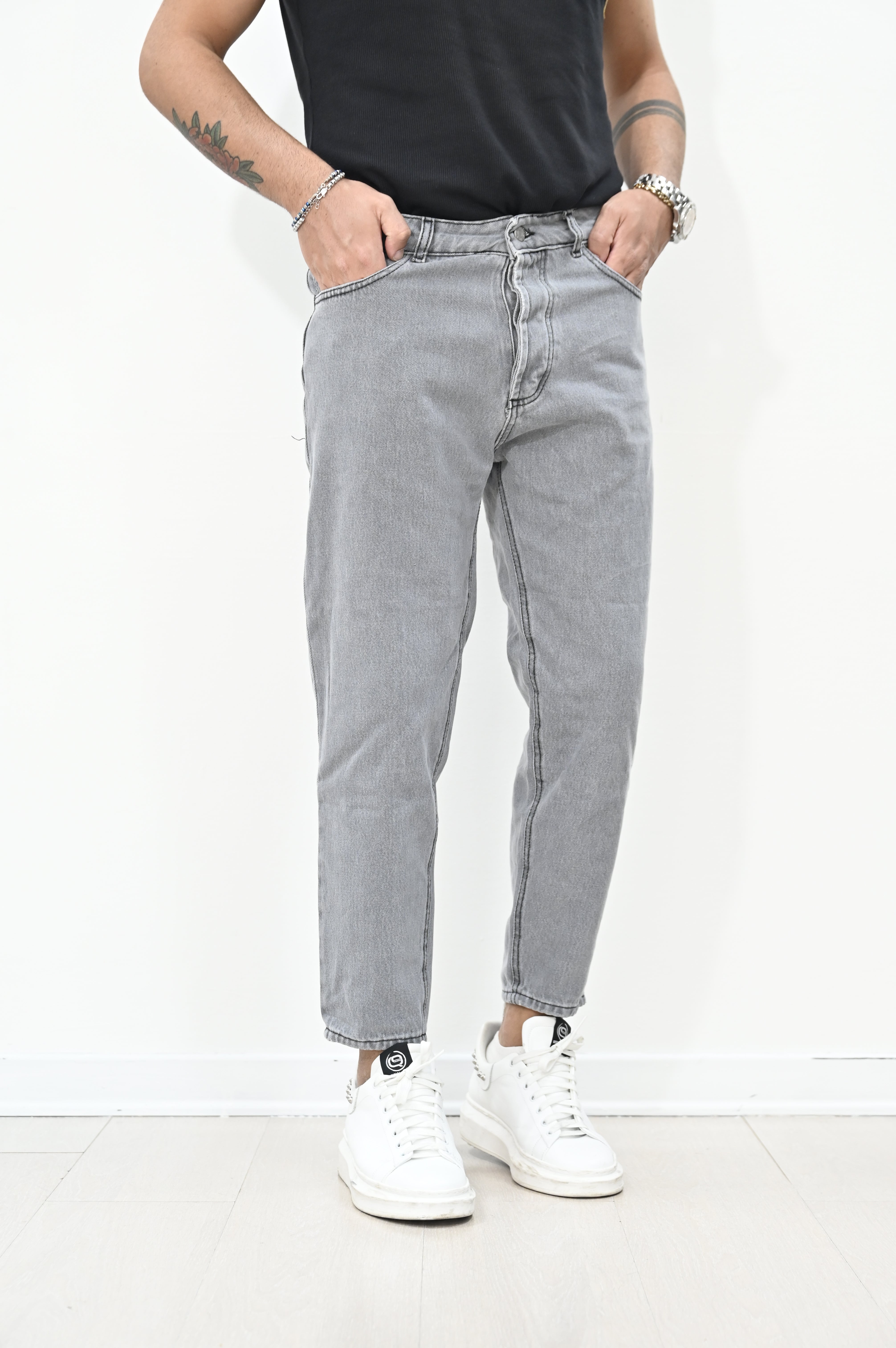 Jeans grigio basic