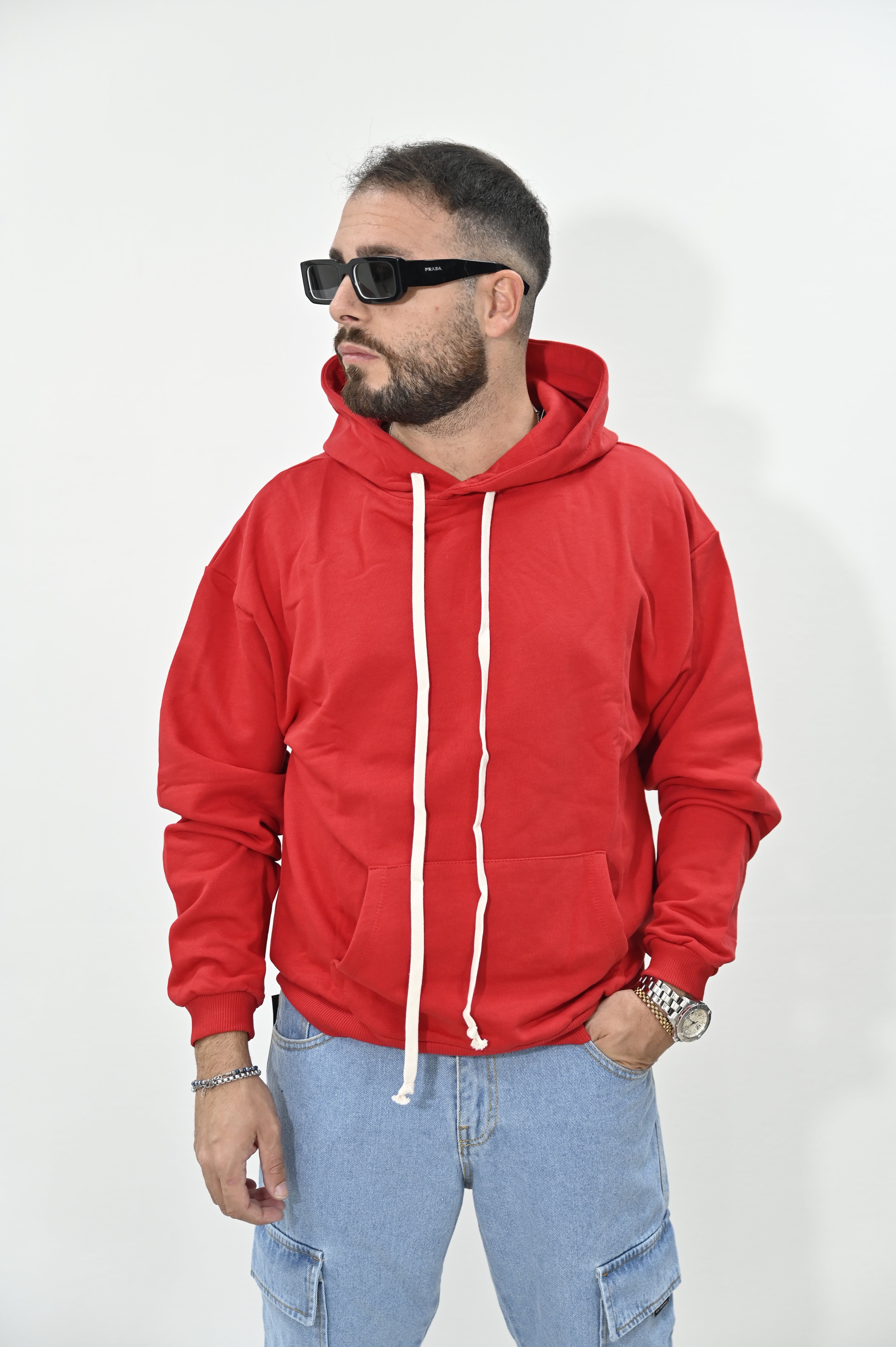 Felpa rossa basic